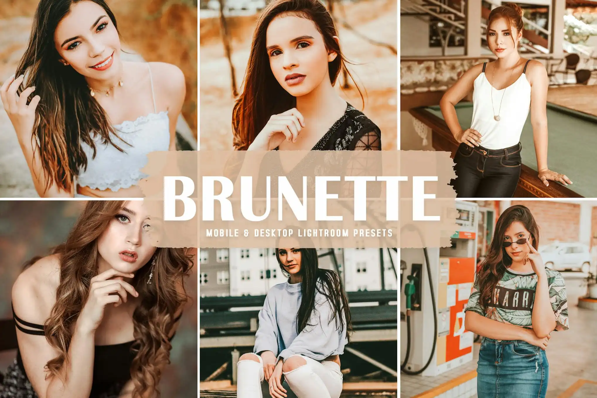 Brunette Mobile &amp; Desktop Lightroom Presets