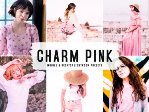 charm pink mobile & desktop lightroom presets (1) 86372