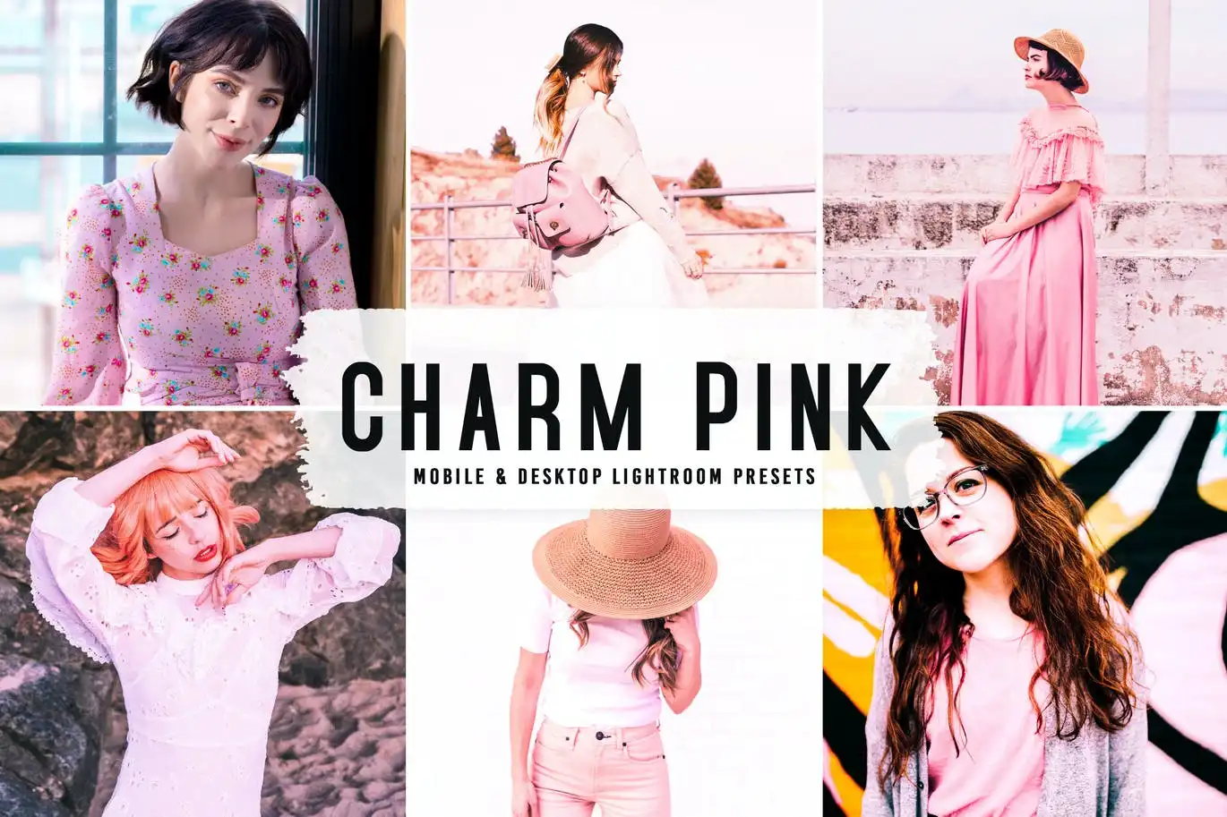 Charm Pink Mobile Desktop Lightroom Presets