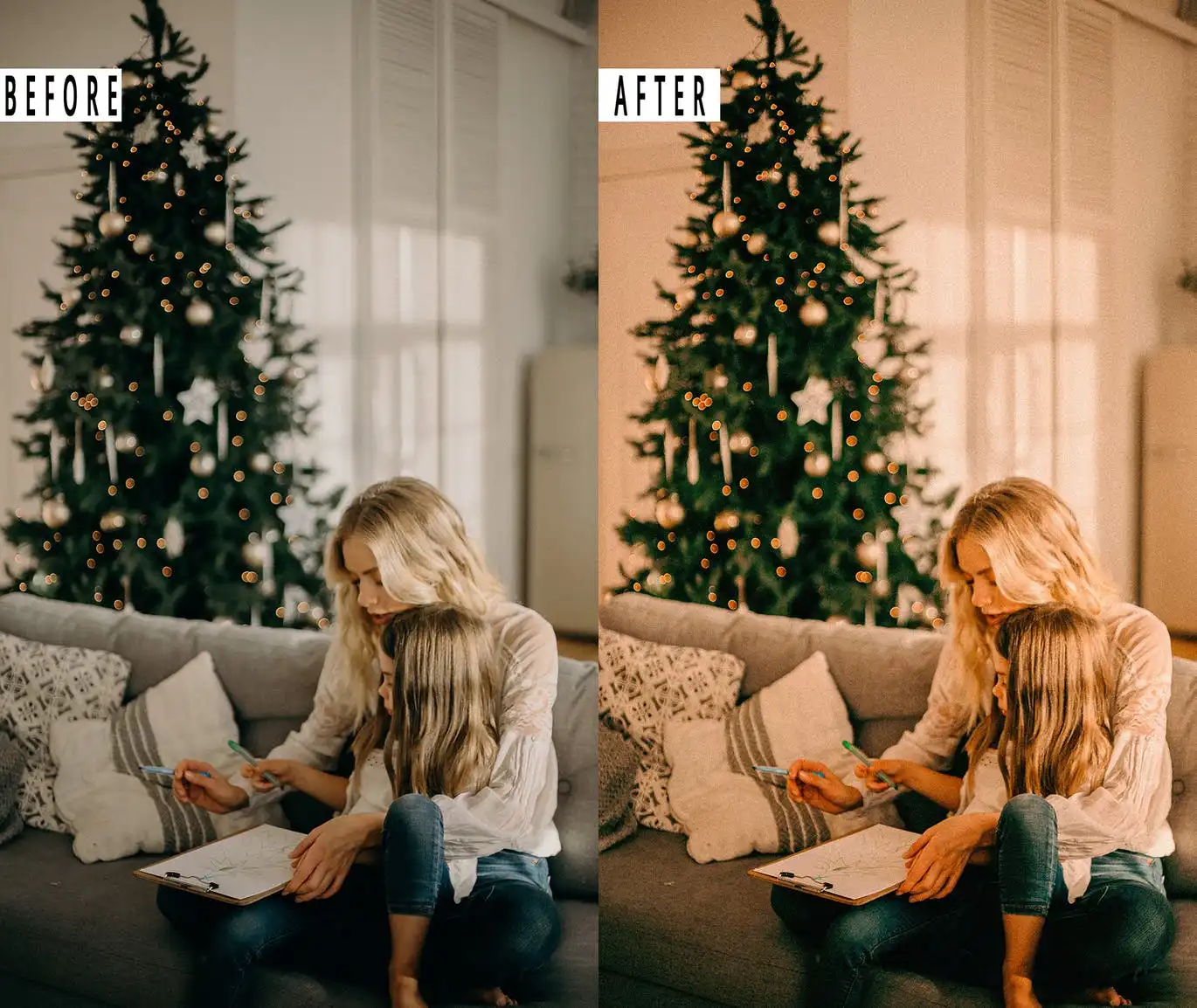 Christmas Photoshop Action & Lightrom Preset 7 christmas photoshop action & lightrom preset (3) 87696