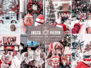 christmas photoshop actions & lightroom presets (5) 84995