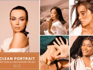 clean portrait action & lightrom presets (1) 87124