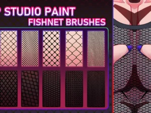 clip studio paint ✨ fishnet brushes ✨1 84870