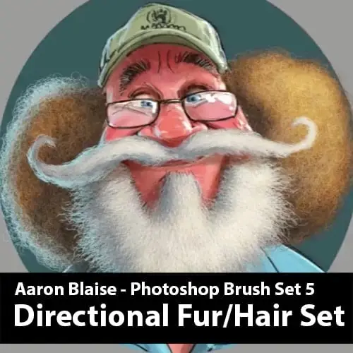 Custom Photoshop Brushes – Set 5 (Directional Fur Brushes)