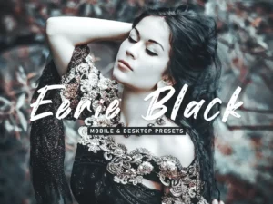 eerie black mobile & desktop lightroom presets (3) 86615