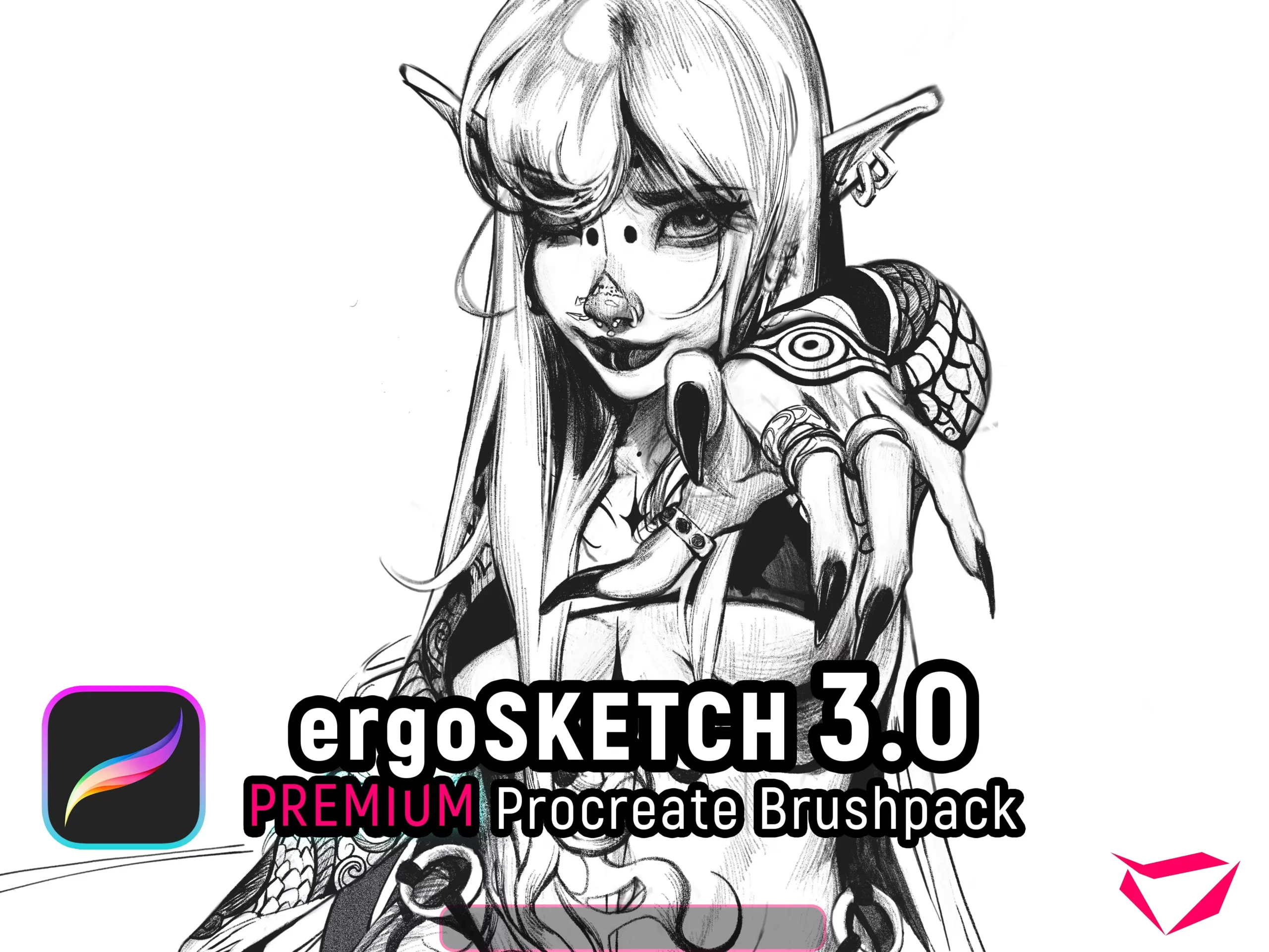 ergoSKETCH 3.0 - Procreate Brushset