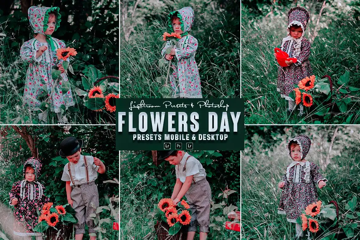 Flowers Photoshop Action &amp; Lightrom Presets