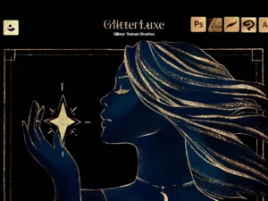 glitter texture brushes for affinity, photoshop, procreate, illustrator, clip studio 84691