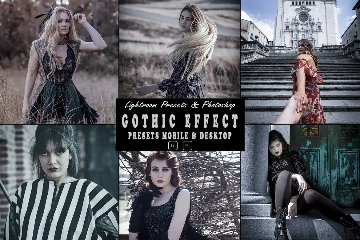 Gothic Effect Photoshop Action &amp; Lightrom Preset