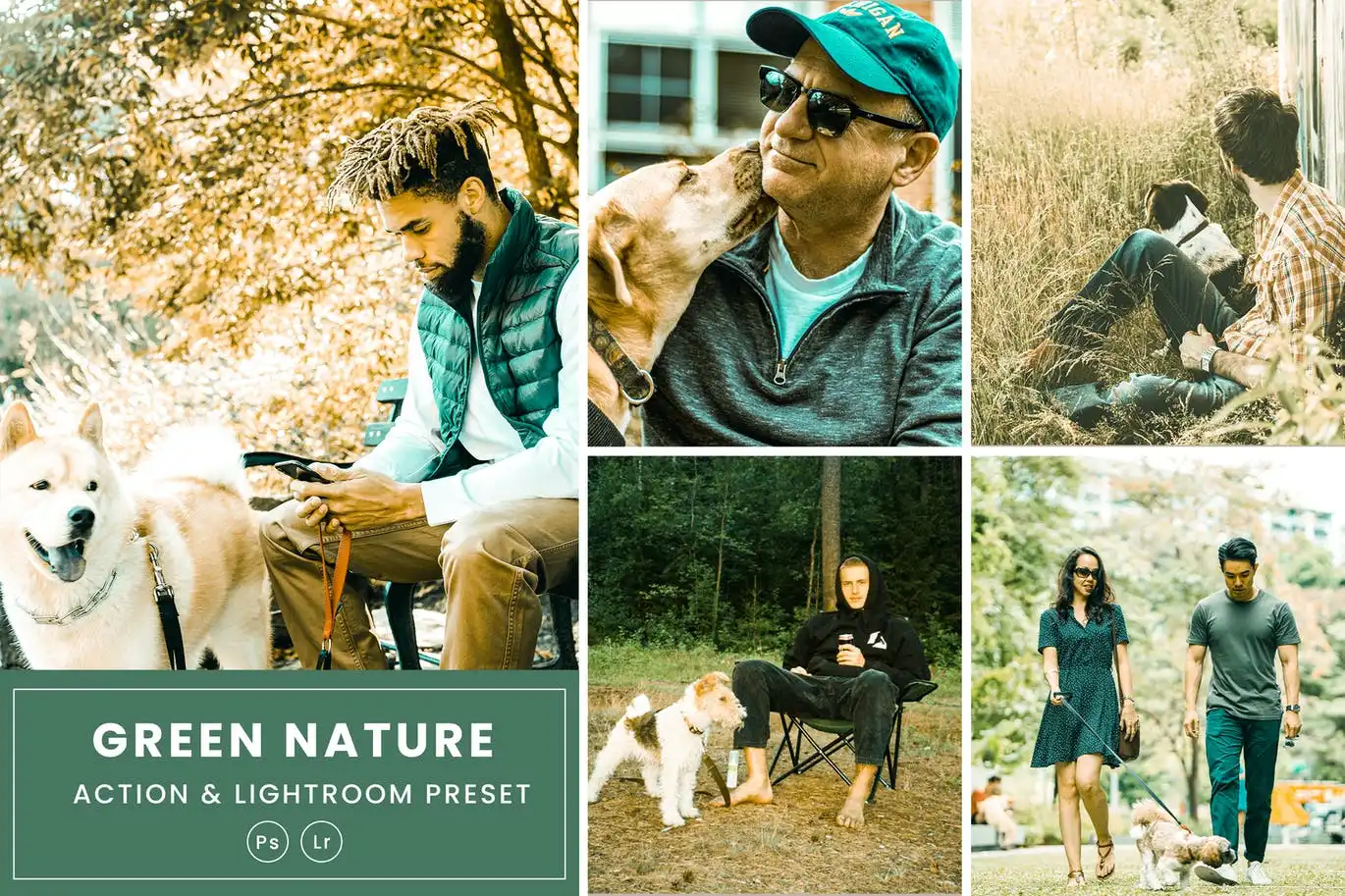 Green Nature Effect Action & Lightroom Presets