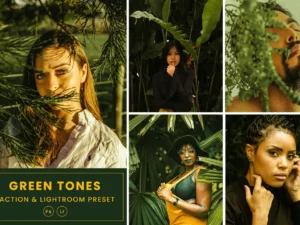 green tones action & lightrom presets (3) 87210