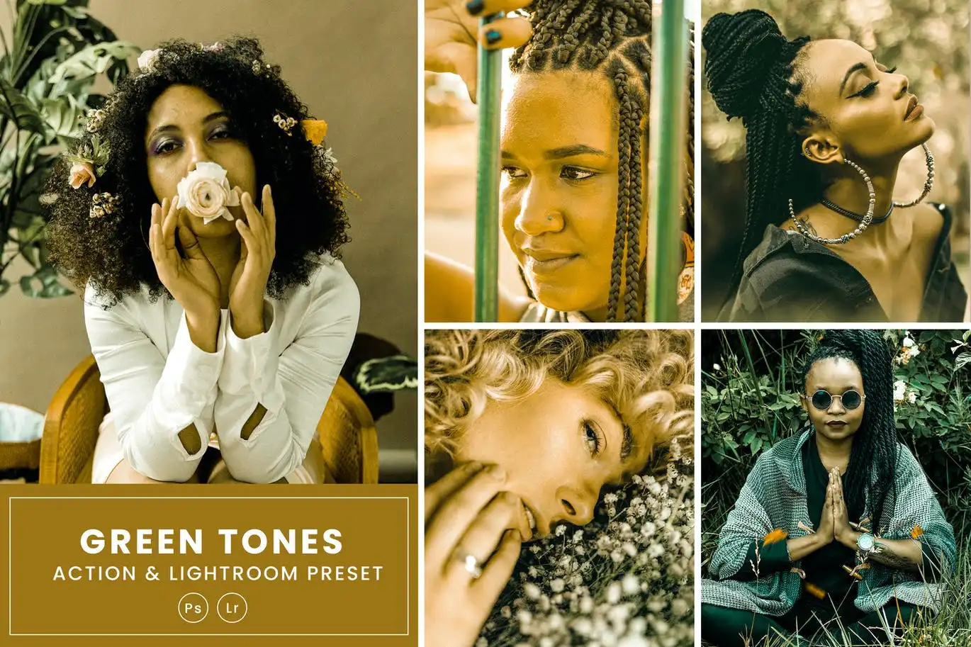 Green Tones Effect Action & Lightroom Presets