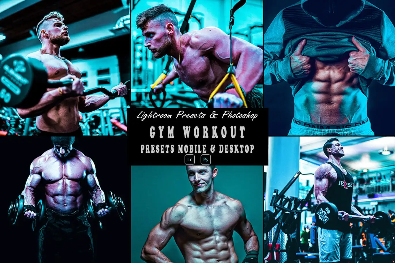 Gym Workout Tone Photoshop Action &amp; Lightrom