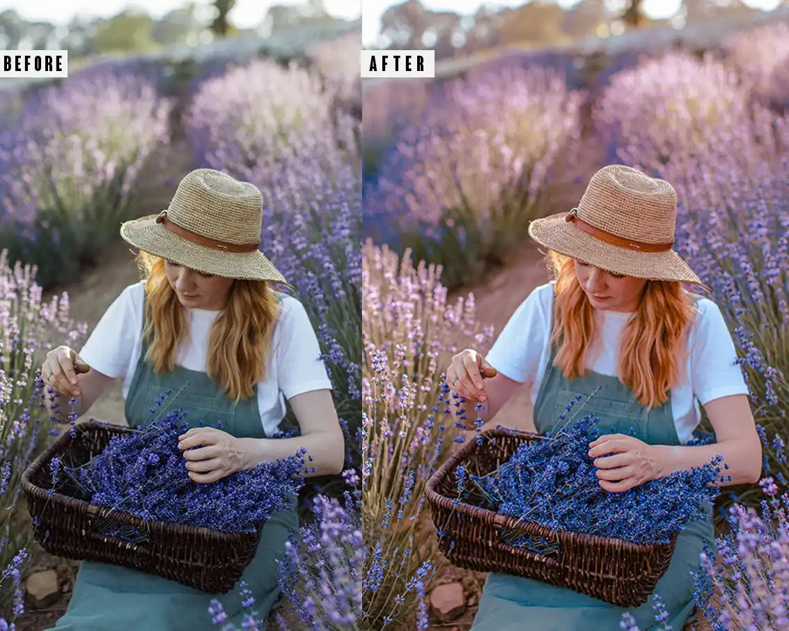 Lavender Photoshop Action & Lightrom Presets 6 lavender photoshop action & lightrom presets (3) 87566