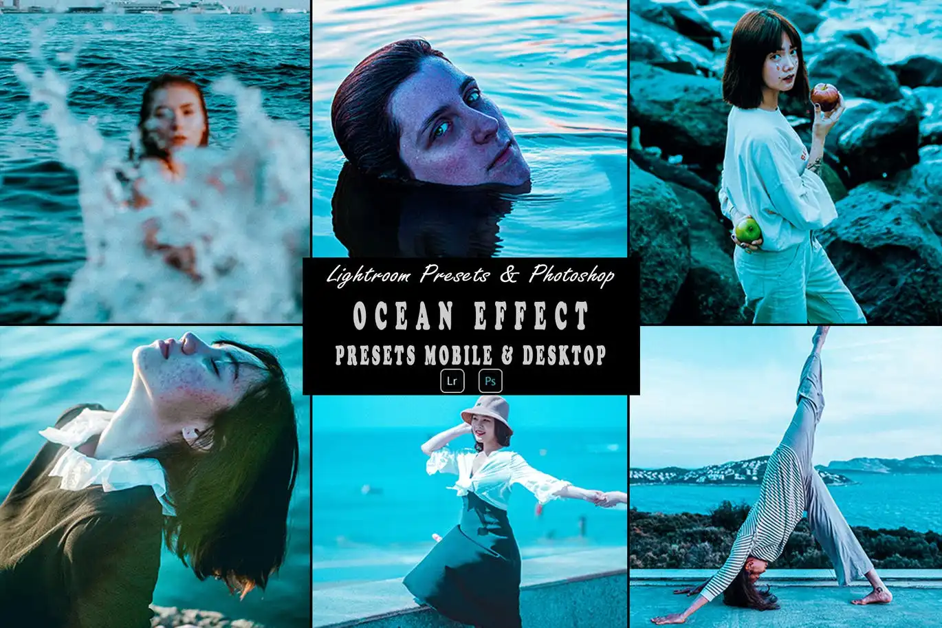 Ocean Portrait Photoshop Action &amp; Lightrom Presets