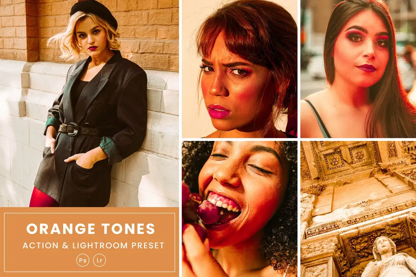 Orange Tones Action & Lightroom Presets