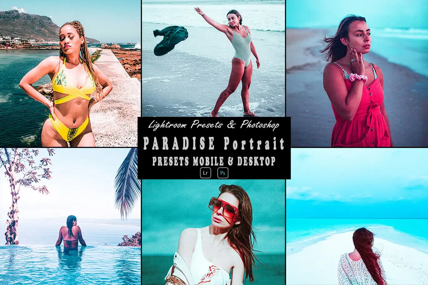 Paradise Portrait Tone Photoshop Action &amp; Lightrom