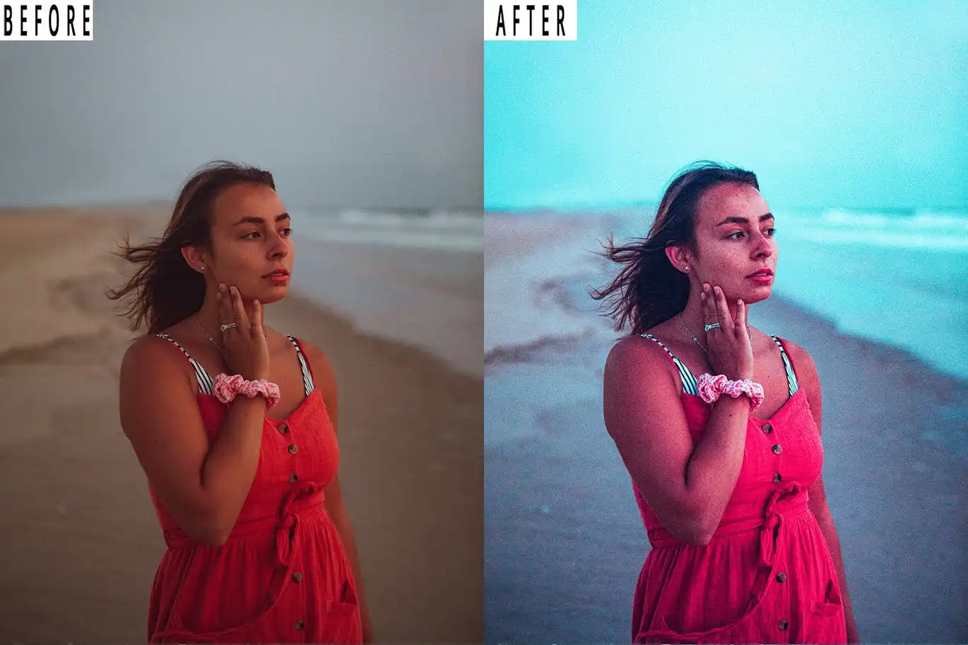 Paradise Portrait Tone Photoshop Action & Lightrom 7 paradise portrait tone photoshop action & lightrom (6) 87440