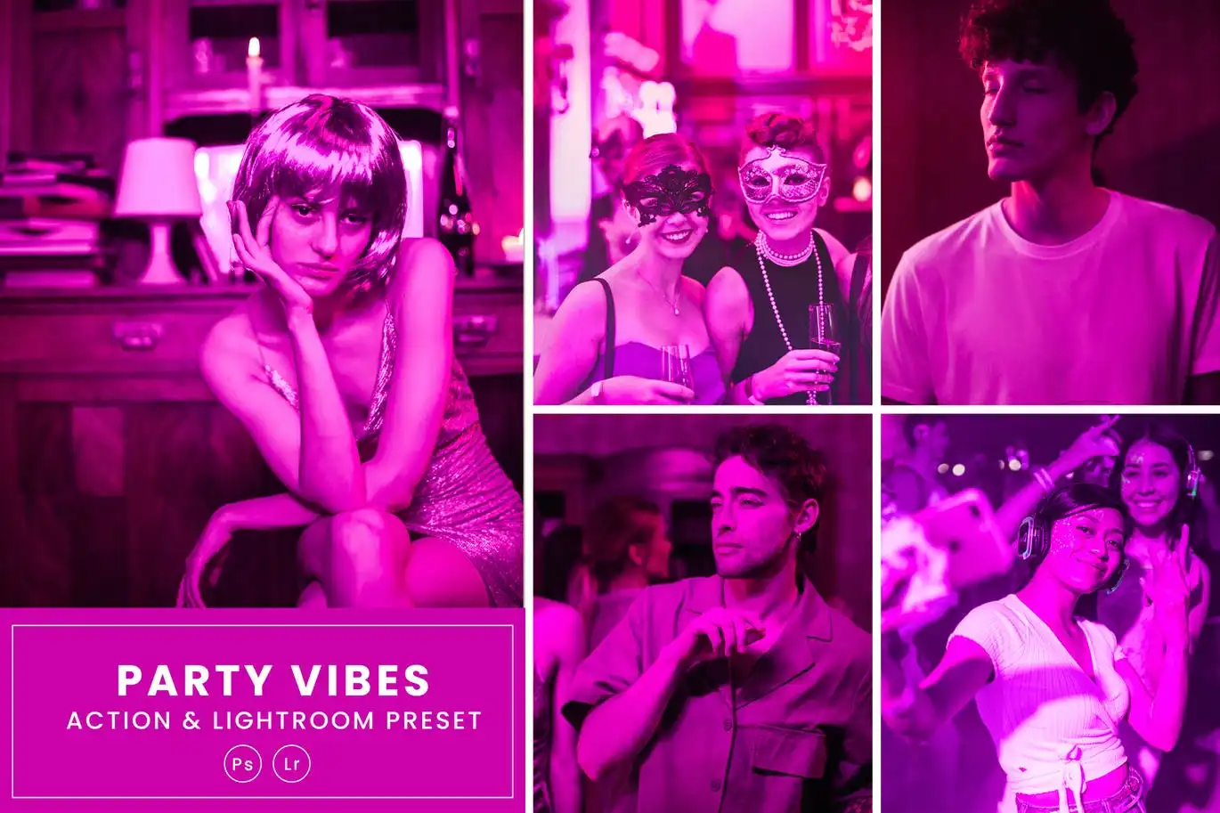 Party Vibes Action & Lightroom Presets