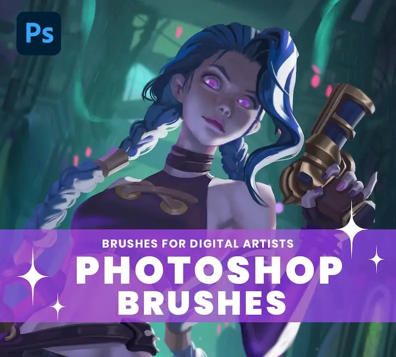 Photoshop Brushes for Digital Art | Brushes for Semi-Realism, Manga, Anime Style | Custom Texture & Shading Brushes | Tools for Artists 3 photoshop brushes for digital art2 84807