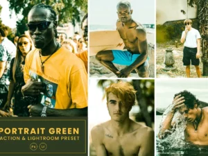portrait green action & lightrom presets (5) 87224