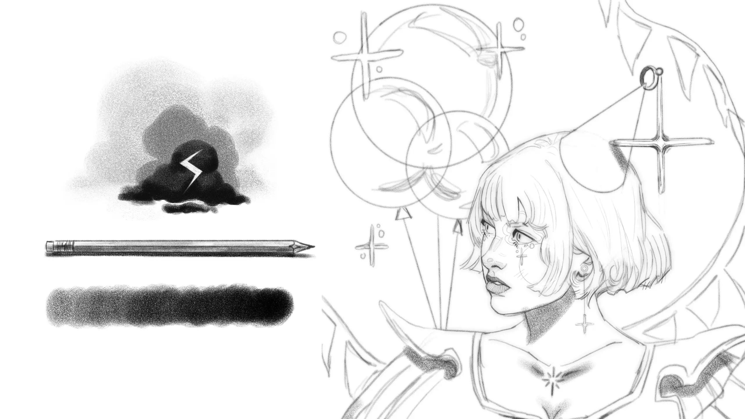 Procreate pencil brushes - Stormy set 3 procreate pencil brushes stormy set2 84471