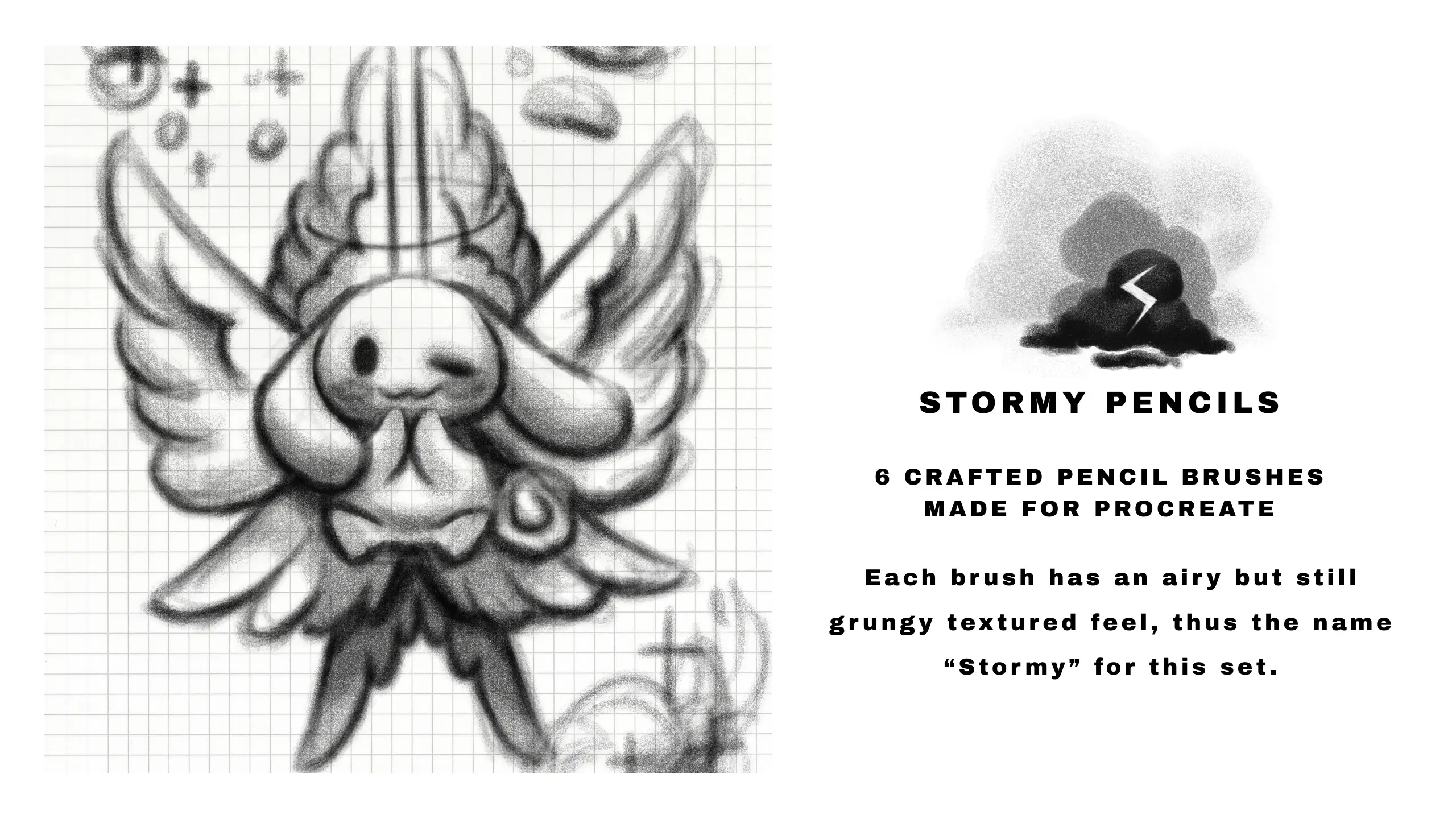 Procreate pencil brushes - Stormy set 5 procreate pencil brushes stormy set3 84472