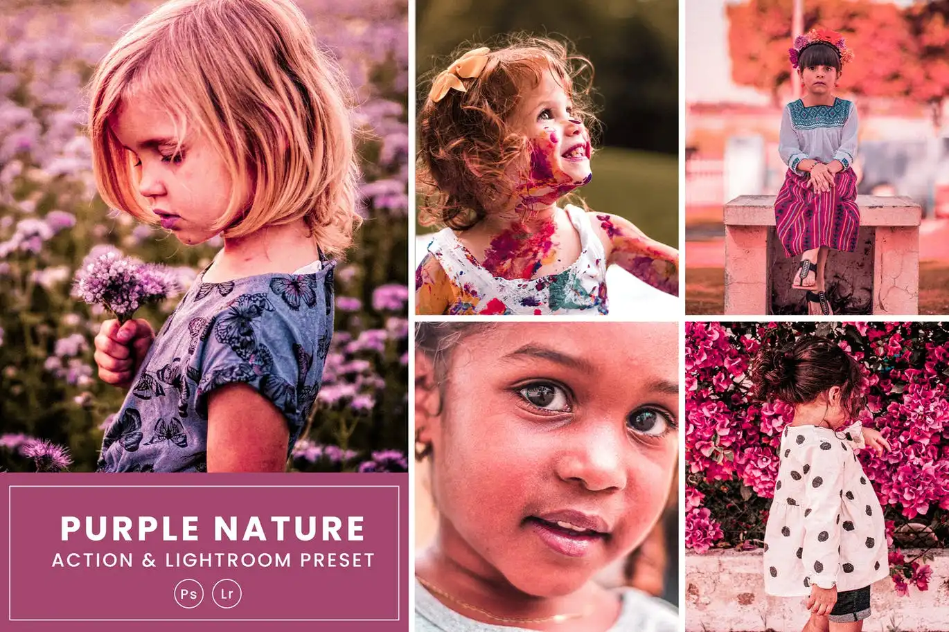 Purple Nature Action & Lightroom Presets