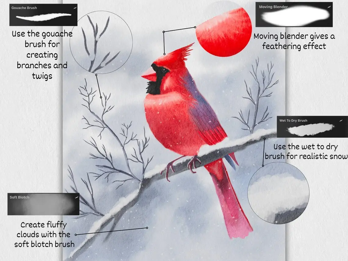 Realistic Digital Watercolor Brush Set 8 realistic digital watercolor brush set (2) 84449