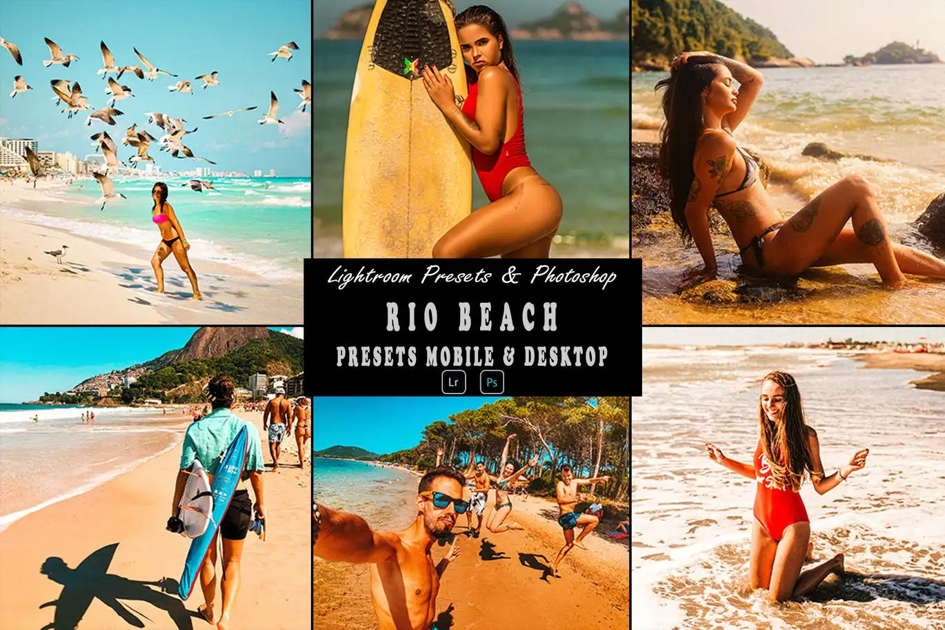 Rio Beach Tone Photoshop Action &amp; Lightrom Presets