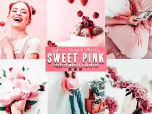 sweet pink photoshop action & lightrom presets (3) 87433