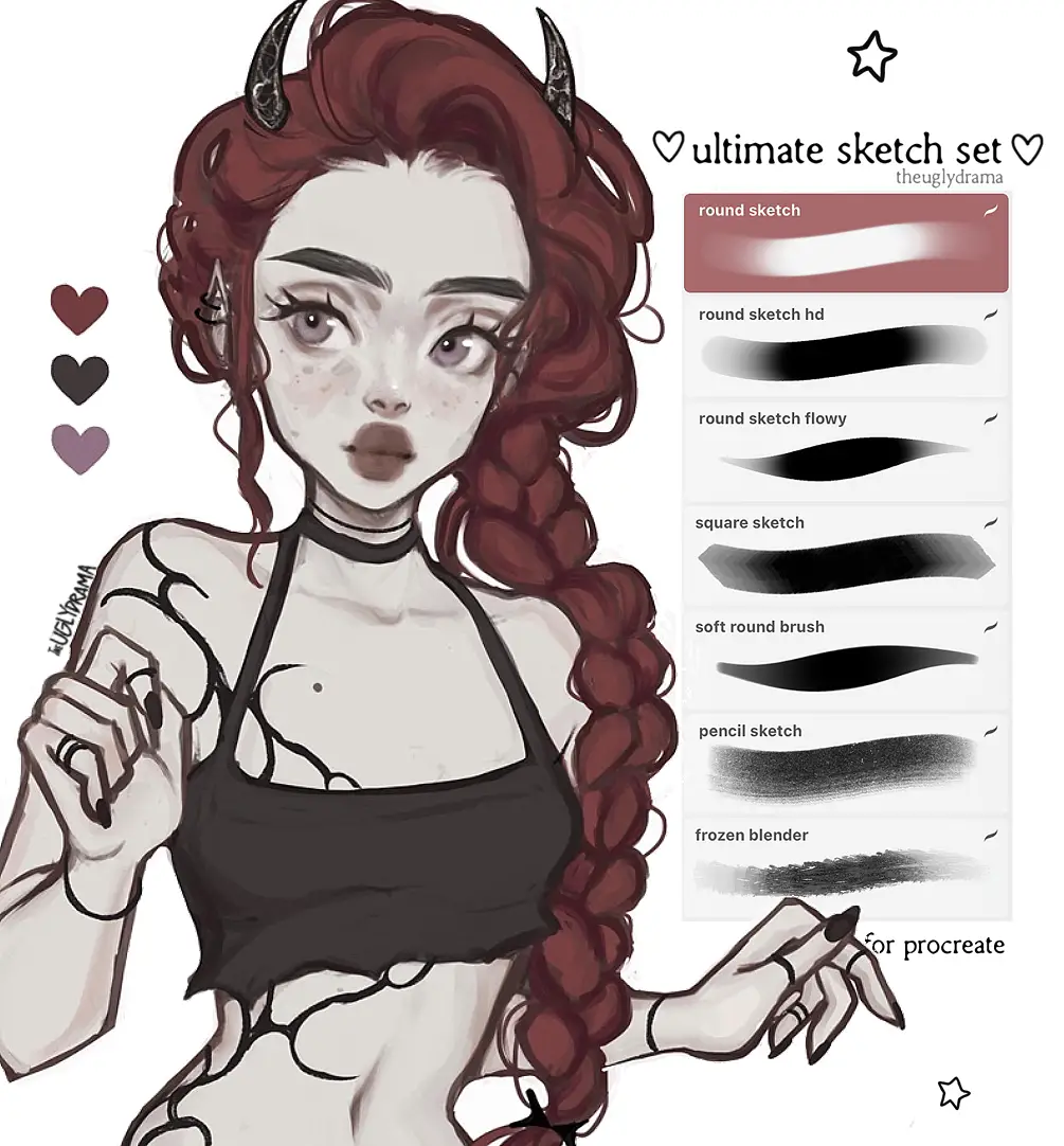 ultimate sketch set (for procreate)
