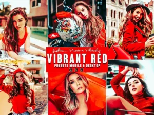vibrant red photoshop action & lightrom presets (1) 87702