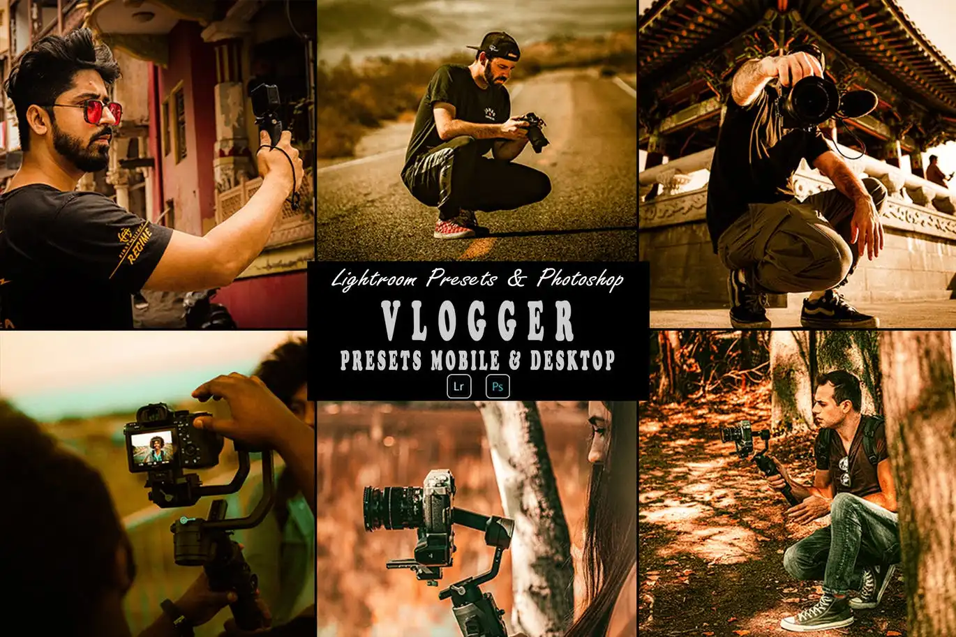 Vlogger Tone Photoshop Action &amp; Lightrom Presets