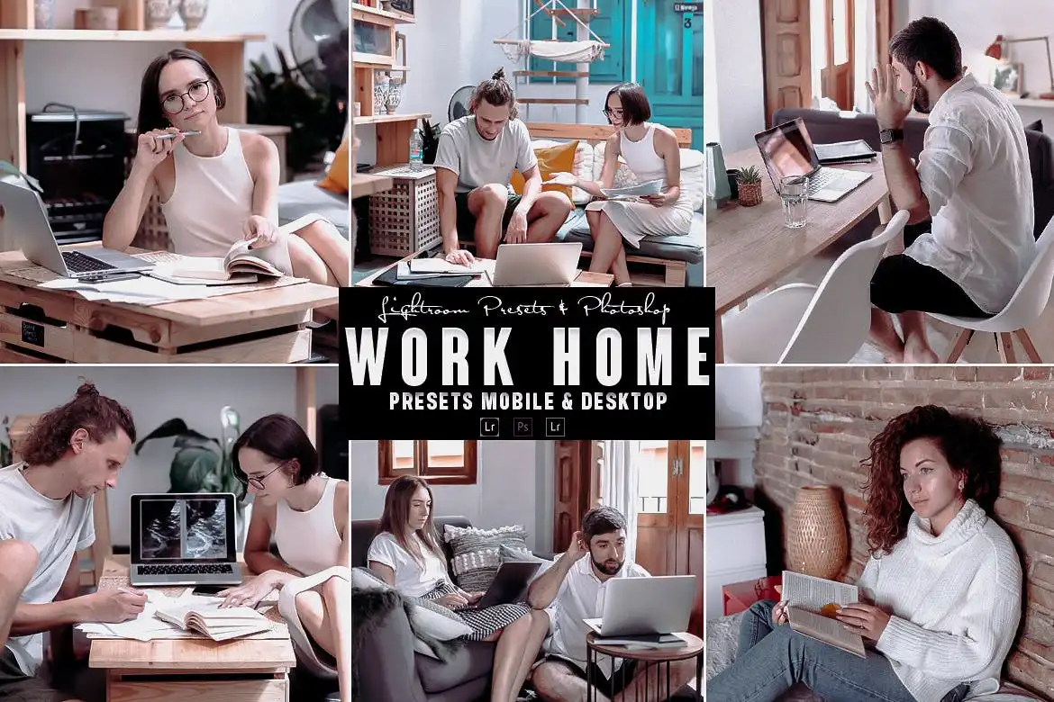 Work Home Photoshop Actions and Lightrom Presets