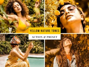 yellow nature tones action & lightroom preset (1) 88221