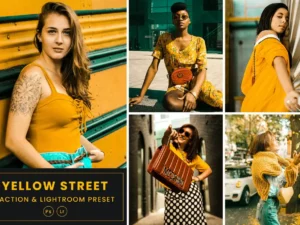 yellow street tones action & lightrom presets (5) 87219