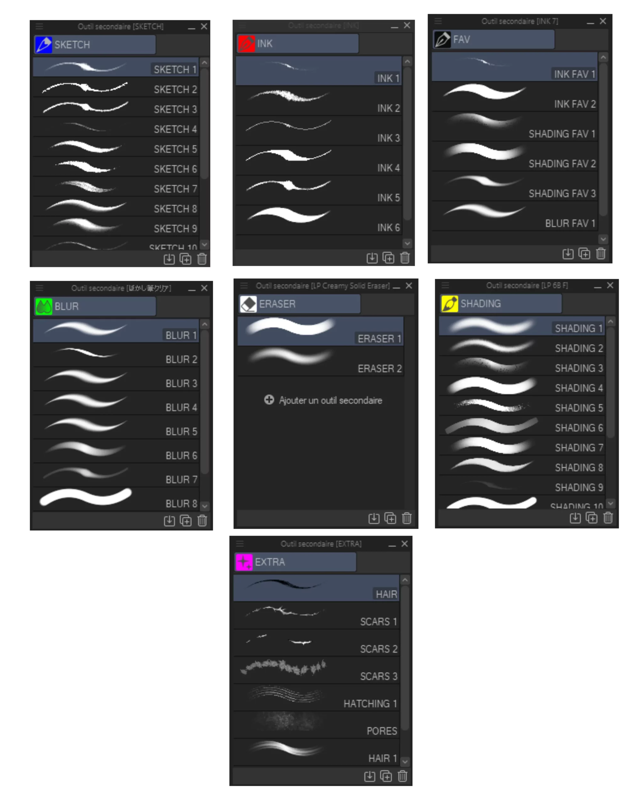 Arekushisu_11 - Brush Pack (CLIP STUDIO) 5 arekushisu 11 brush pack (clip studio)4 92546