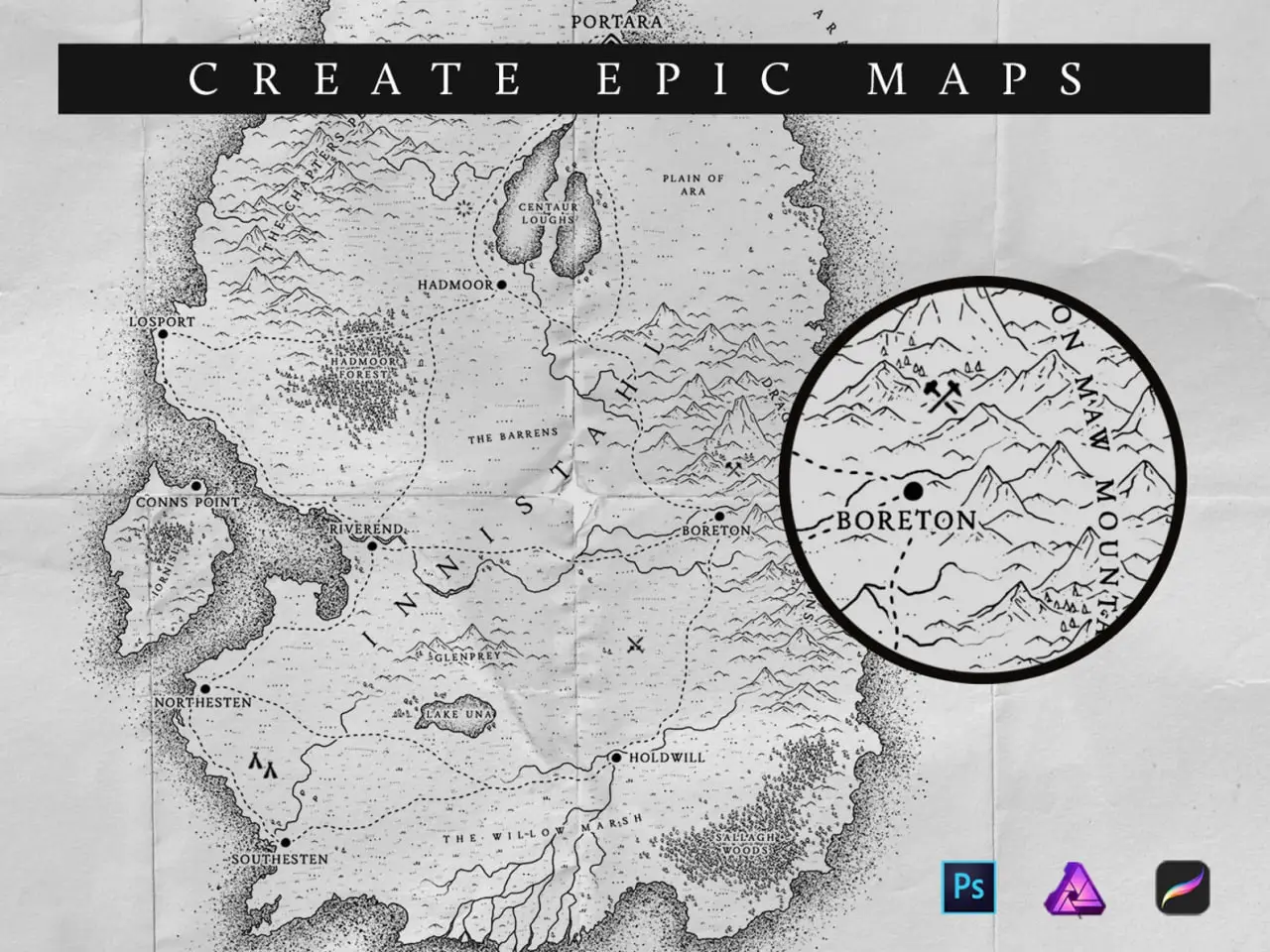 Worldcrafter Fantasy Map Making Kit! ๐ 4 worldcrafter fantasy map making kit (3) 92389