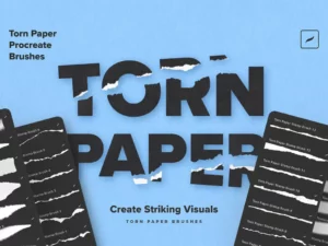 torn paper procreate brushes (1) 93500
