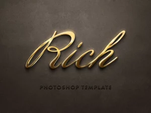 fancy gold text effect 93190