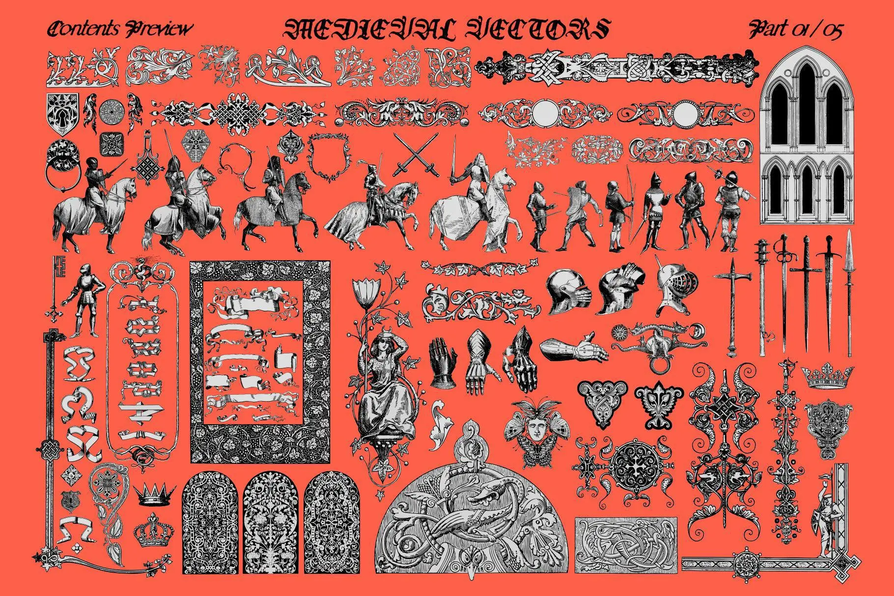 Medieval Vectors 10 medieval vectors09 93385