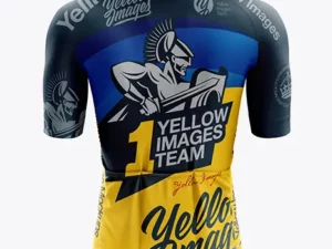 men’s cycling speed jersey mockup (back view)2 93438
