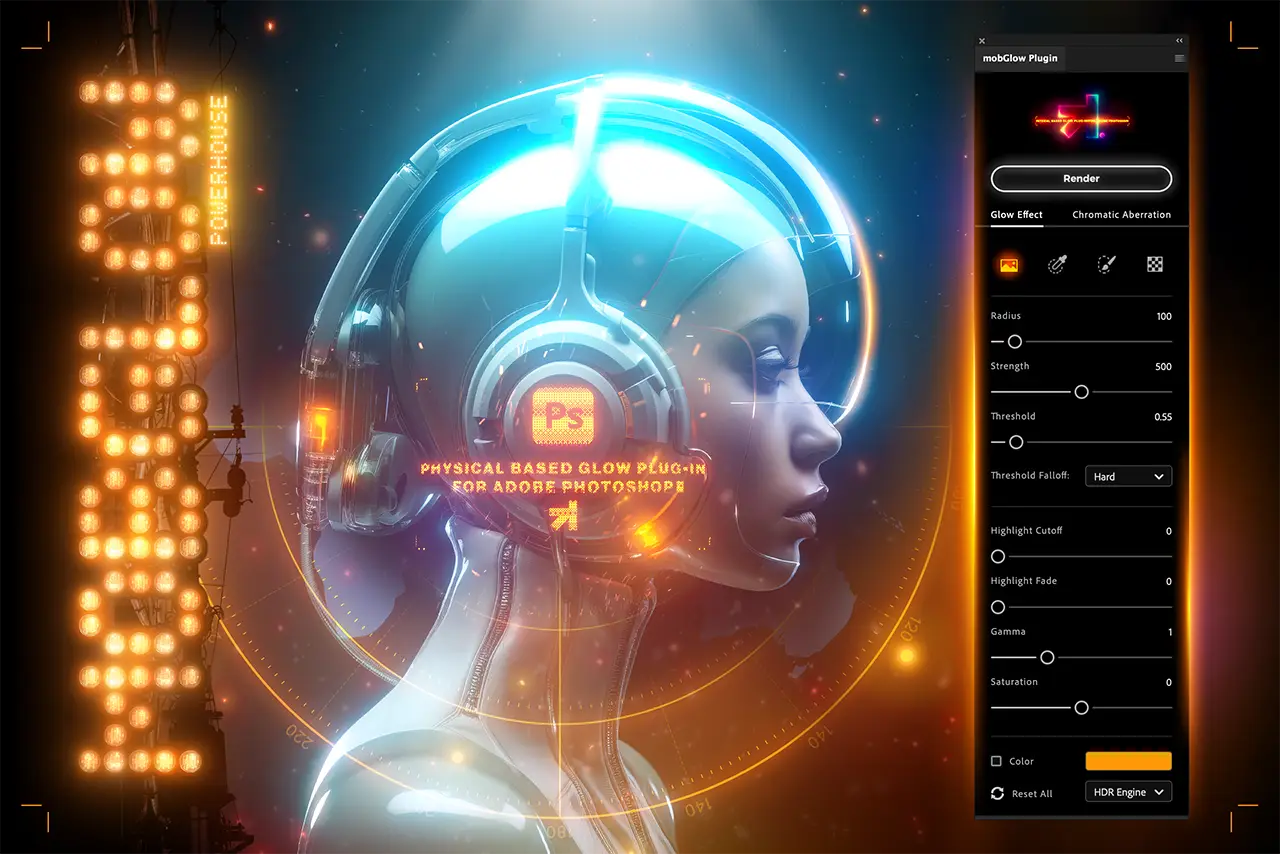 mobGlow Photoshop Plugin
