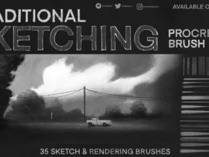 fatima’s traditional sketching brushes for procreate1 93561