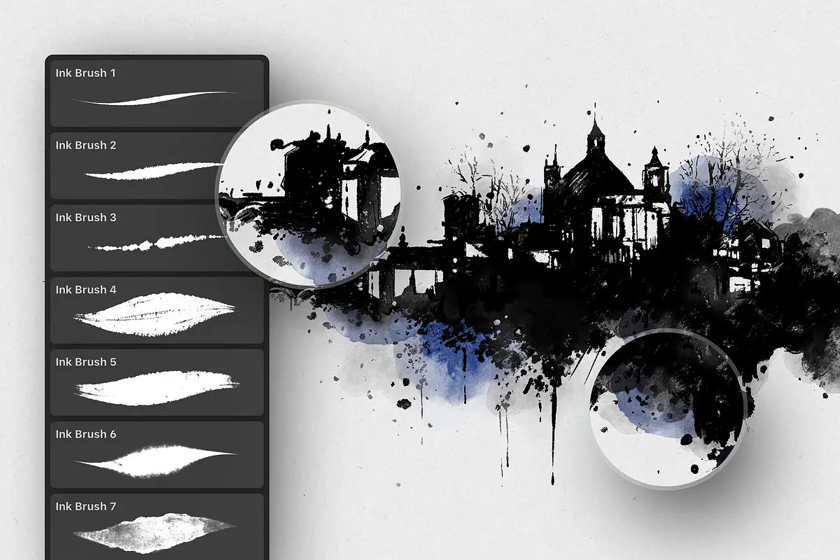 Inktober Procreate Brushes 2 inktober procreate brushes2