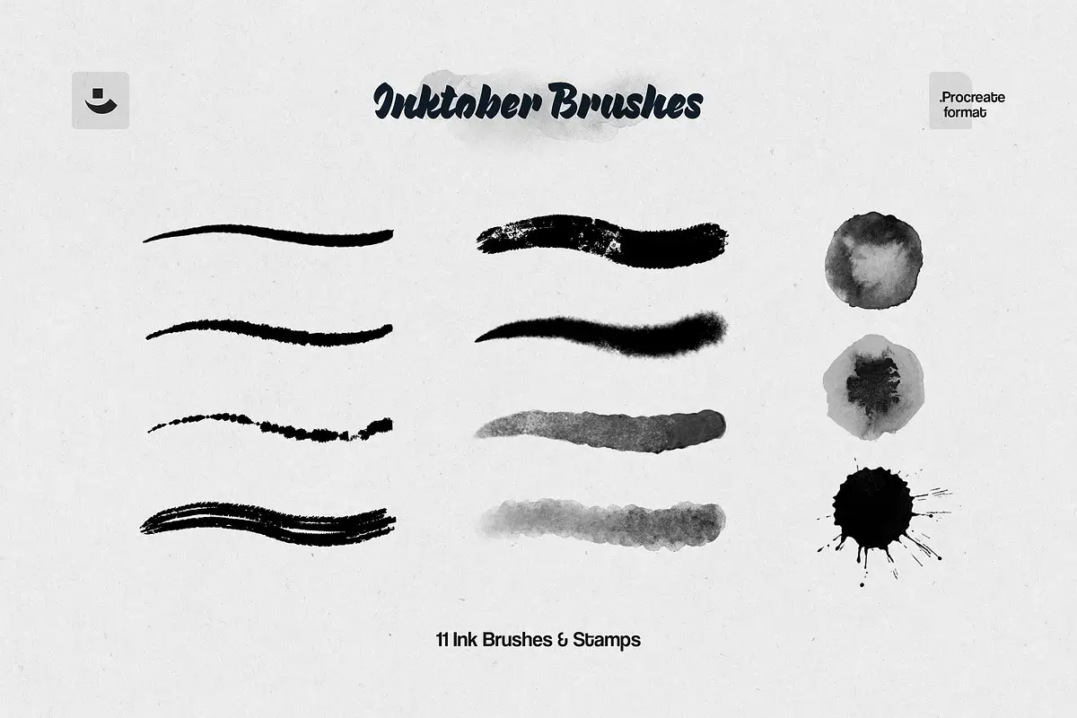 Inktober Procreate Brushes 5 inktober procreate brushes4