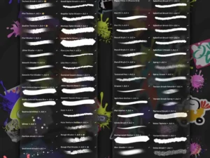 jlc's splatoon brushes for procreate 93781