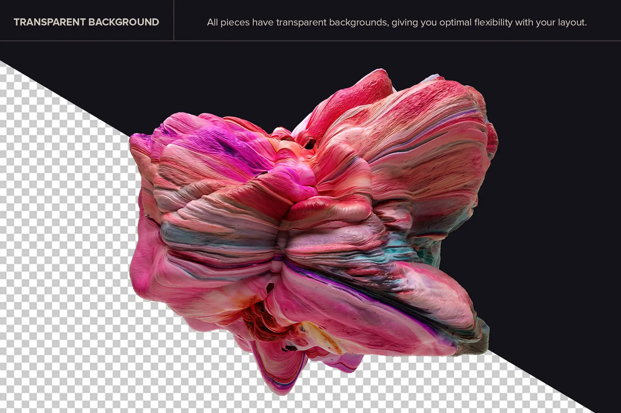 Mirage V1: 15 Abstract 3D Shapes 12 mirage v1 15 abstract 3d shapes (2) 93639