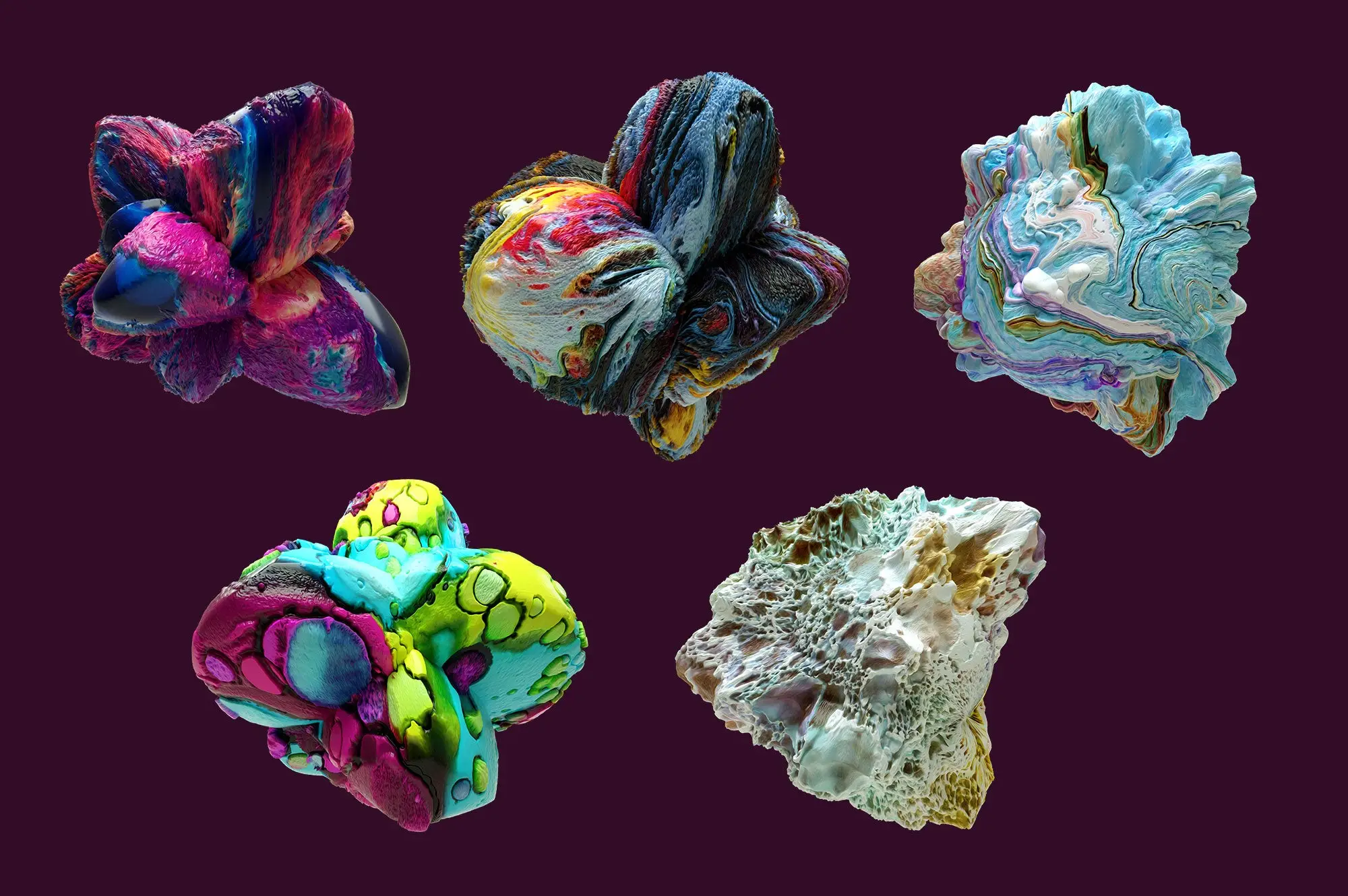 Mirage V1: 15 Abstract 3D Shapes 6 mirage v1 15 abstract 3d shapes (8) 93645
